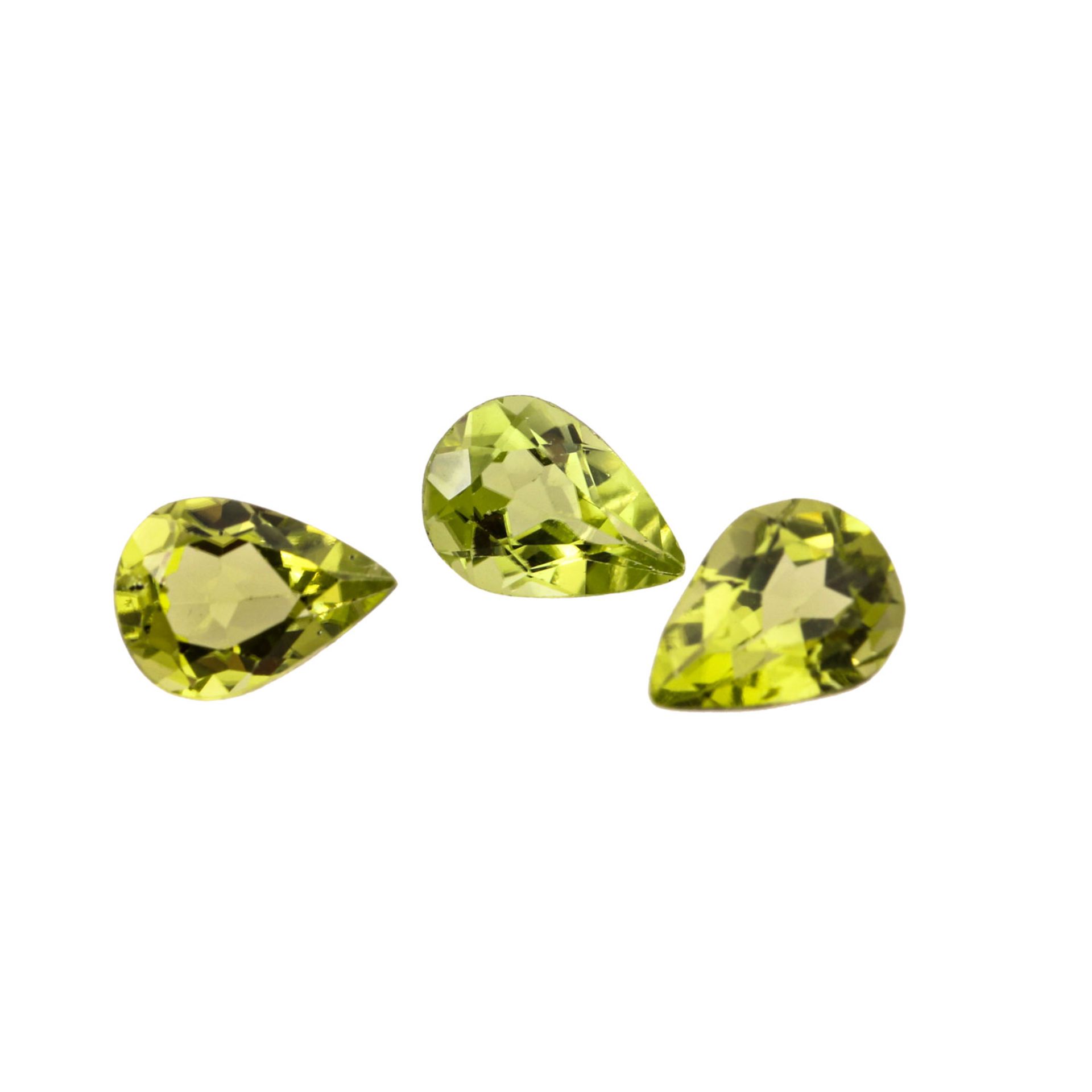 Konvolut 48 Peridot-Tropfen zus. 34,1 ct, - Image 4 of 5