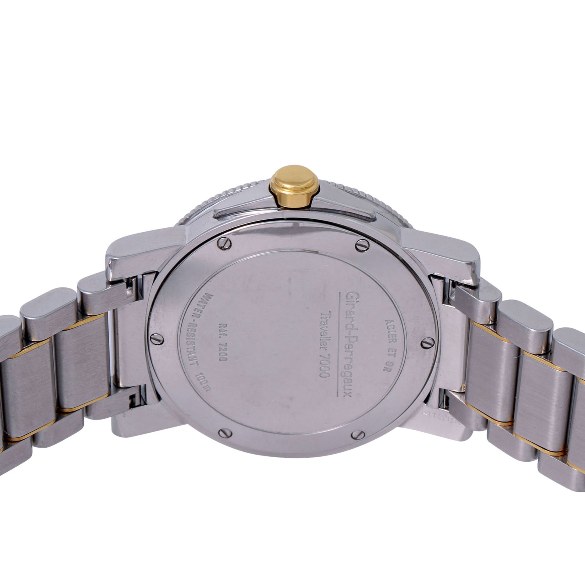 GIRARD PERREGAUX Neo-Vintage Traveler 7000 Herren Armbanduhr, Ref. 7200. Aus 1993. - Bild 2 aus 7