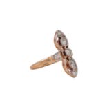 Art Déco Ring mit Altschliffdiamanten, zus. ca. 0,5 ct,