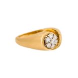 Ring mit Brillanten zus. ca. 0.44 ct, punz., ca. WEISS- LGW (H-I)/VS,