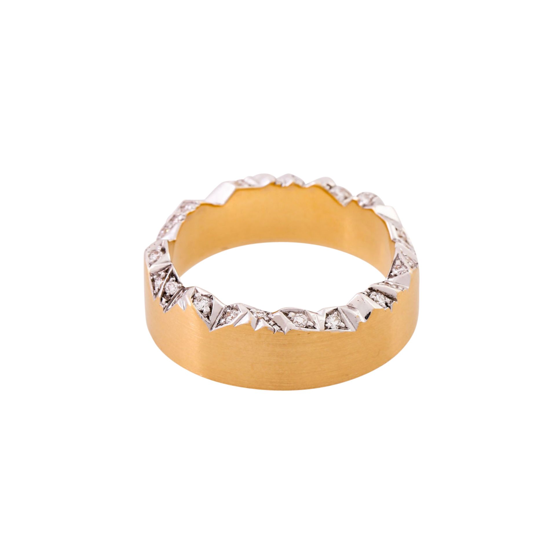 Ring mit Brillanten zus. ca. 0,16ct, - Bild 3 aus 4