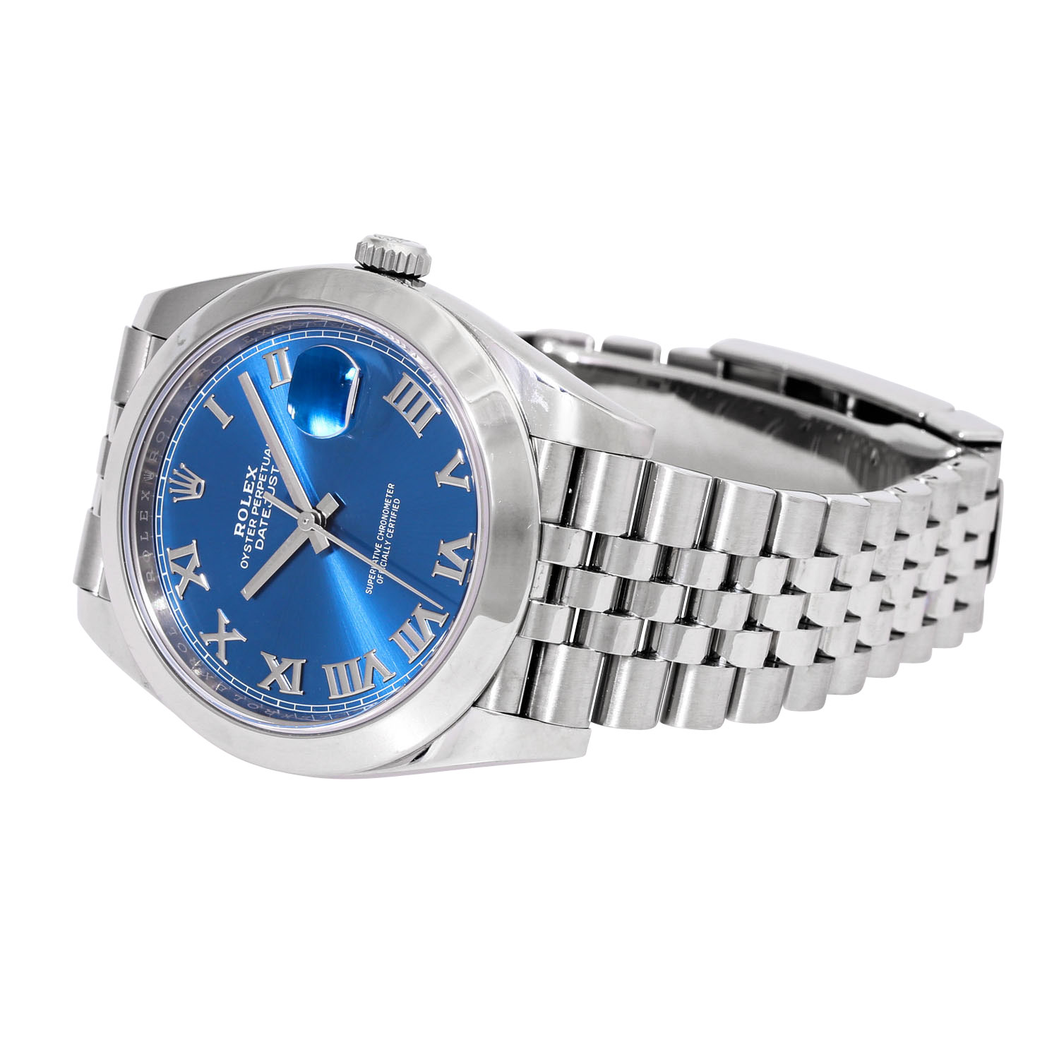 ROLEX Datejust 41 "Azzuro Blue", Ref. 126300-0017. Armbanduhr. - Image 6 of 9