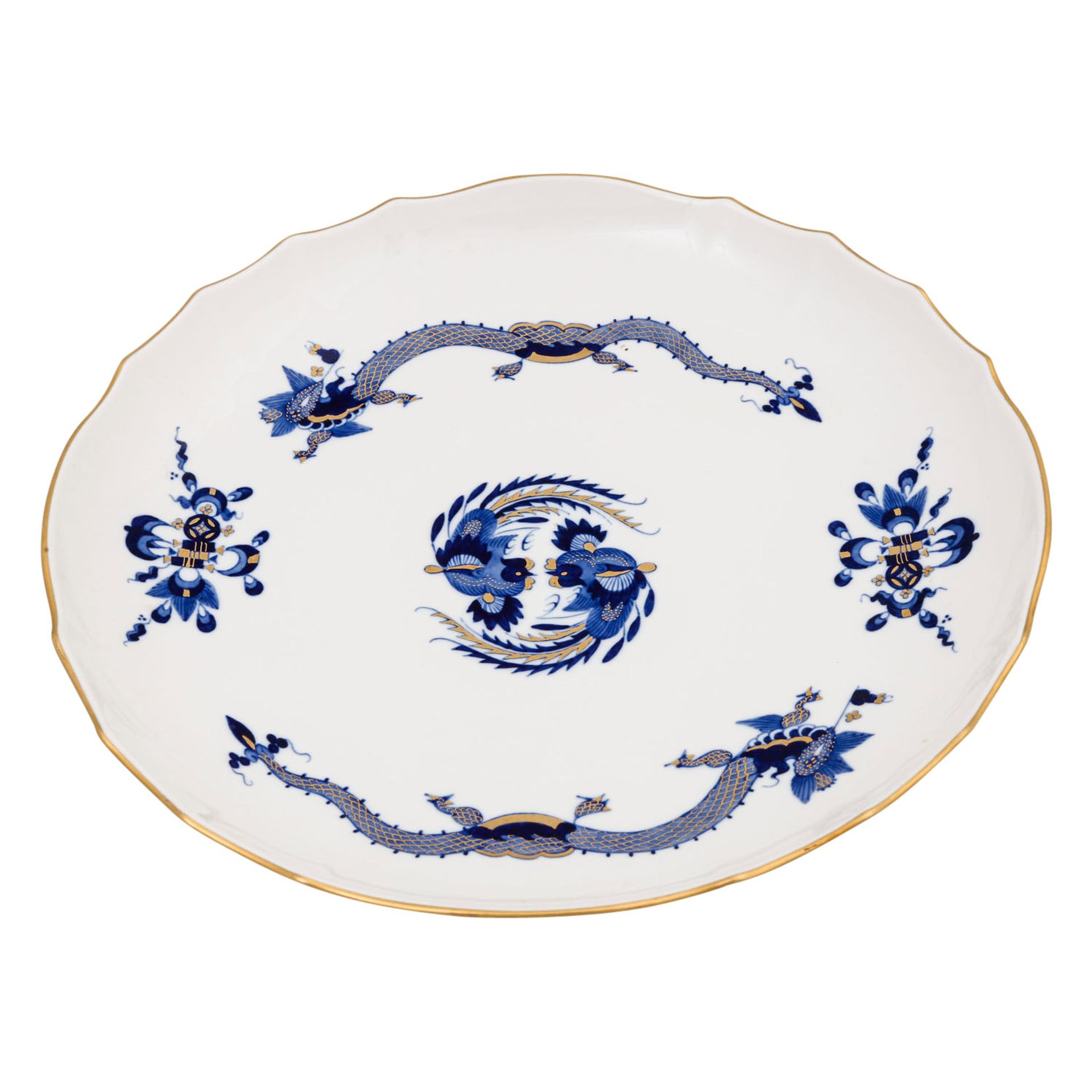 MEISSEN Schale 'Reicher Hofdrache blau', 1. Wahl, 20. Jh.