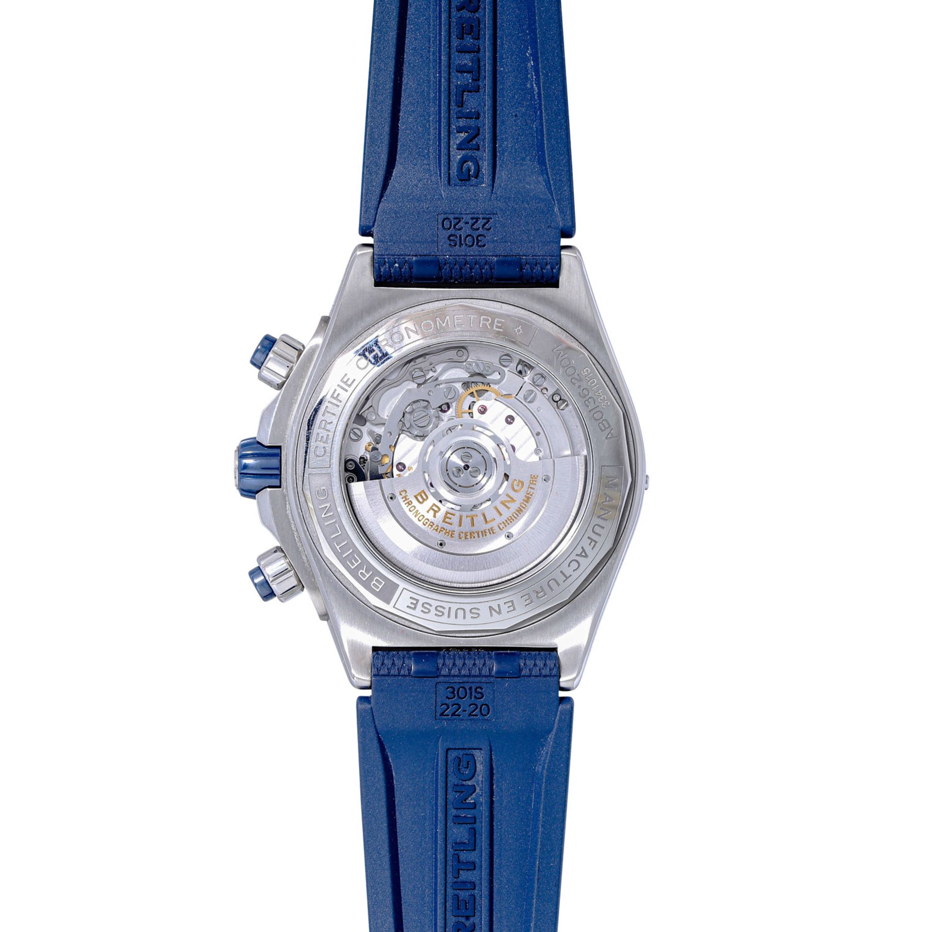 BREITLING Super Chronomat "Blau", Ref. AB0136161C1S1. Herrenuhr. Aktueller Neupreis: 8.150,- Euro. - Bild 2 aus 7
