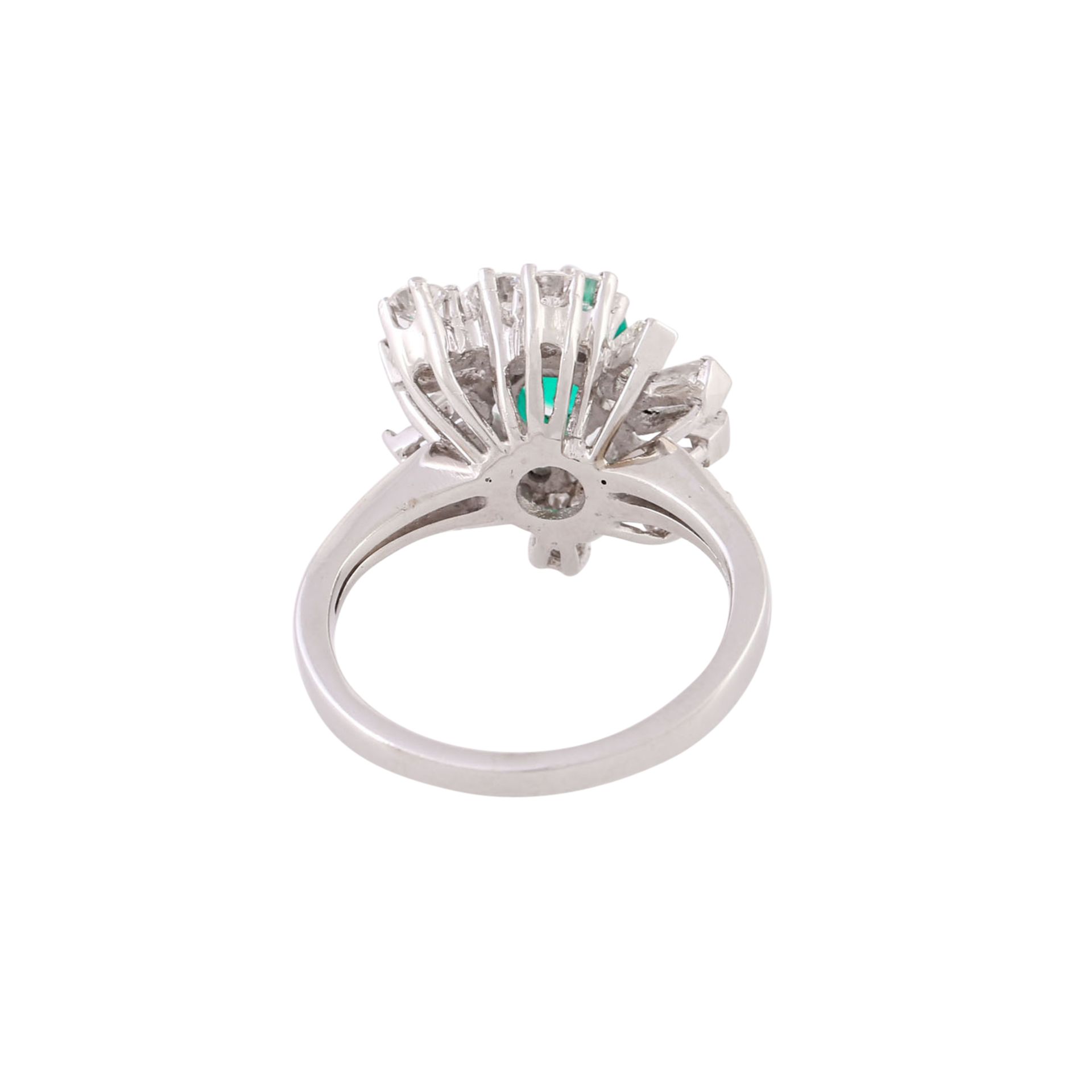 Klassischer Ring mit Smaragd ca. 0,67ct, - Bild 4 aus 5