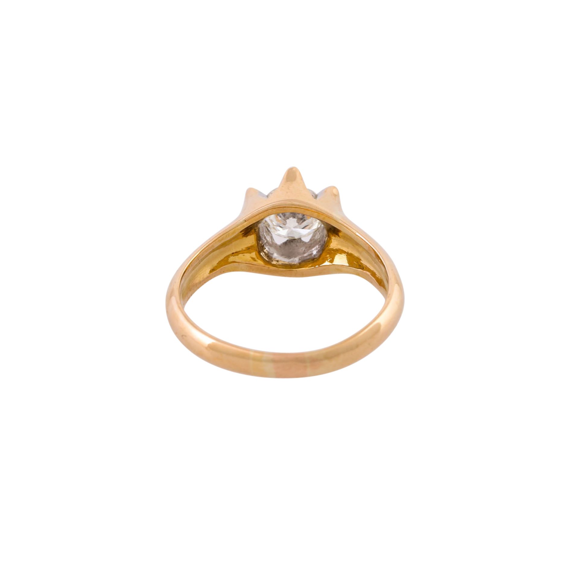 Solitärring mit Brillant von ca. 0,5 ct, - Bild 4 aus 5