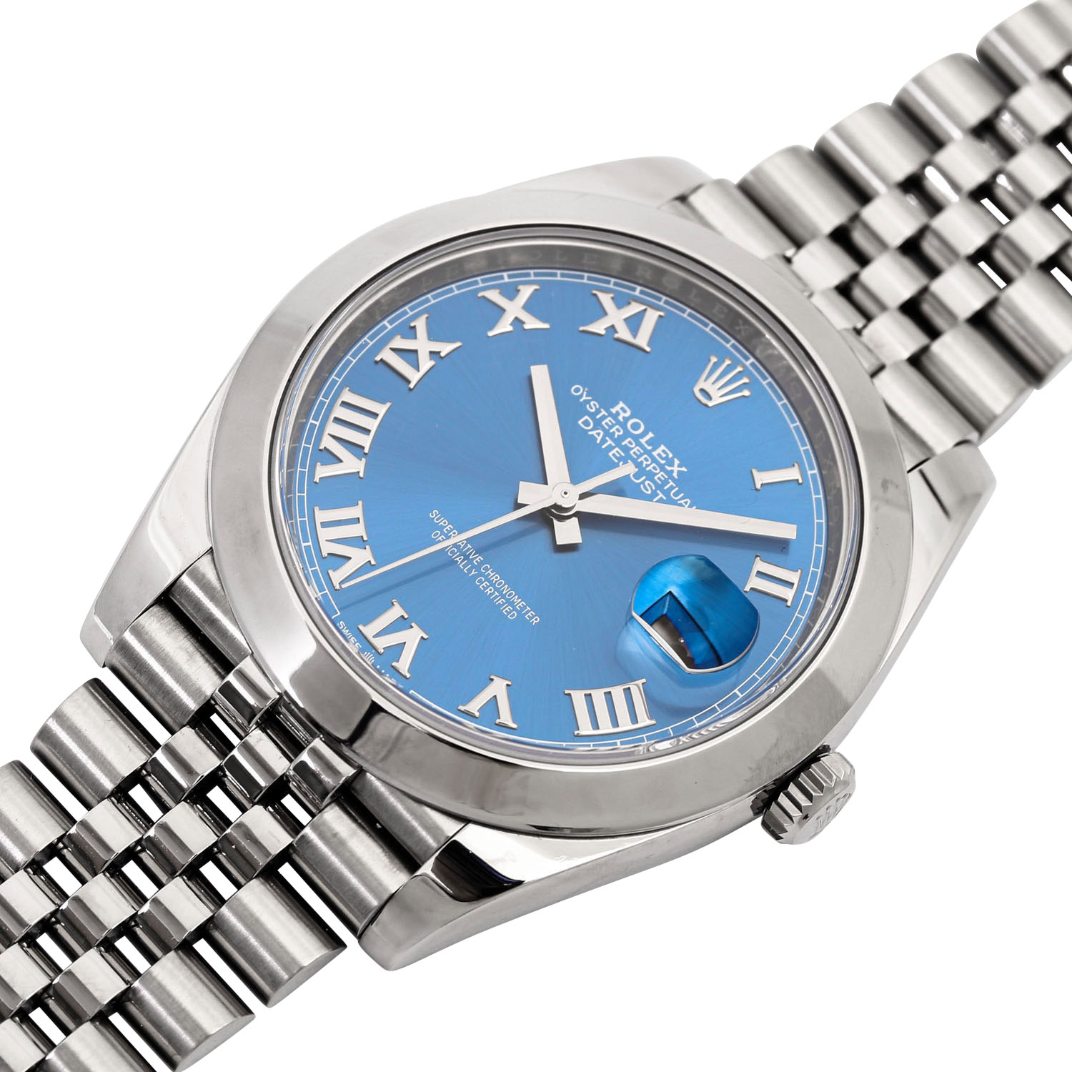 ROLEX Datejust 41 "Azzuro Blue", Ref. 126300-0017. Armbanduhr. - Image 5 of 9