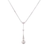 Art Deco Collier mit Diamanten