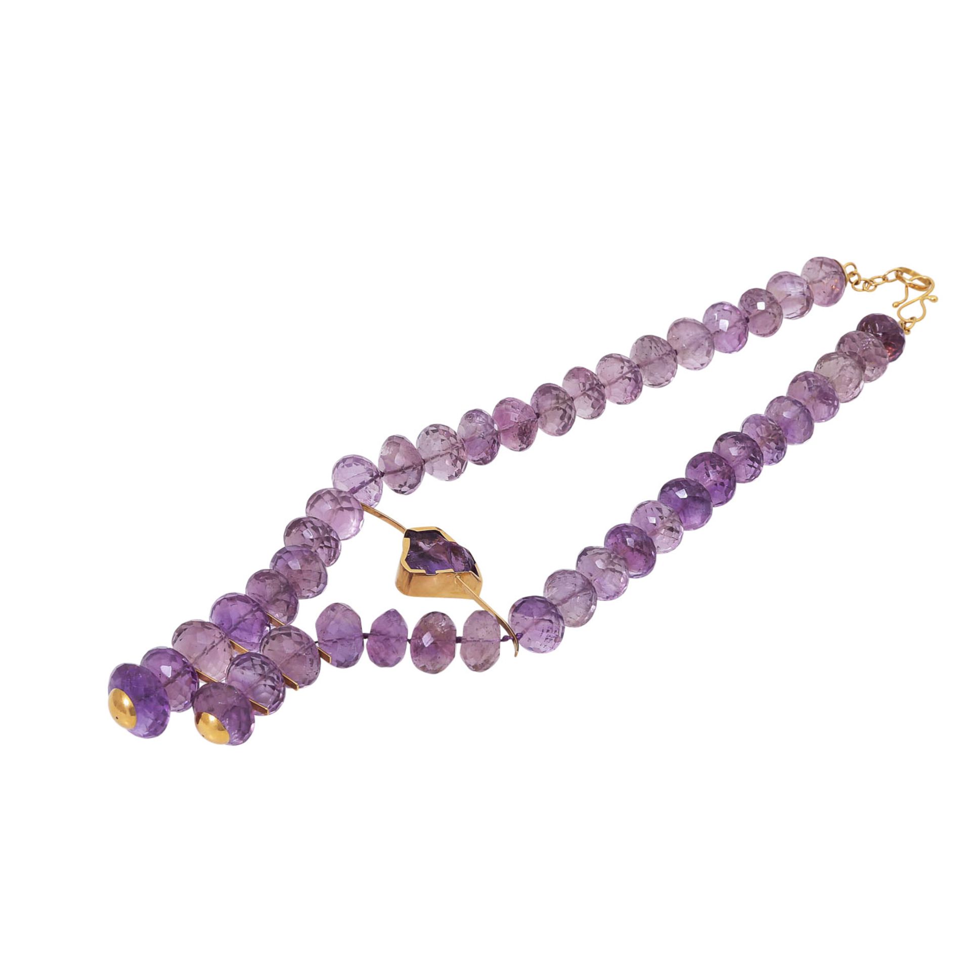 Einzigartiges Designercollier aus Amethyst - Image 3 of 7