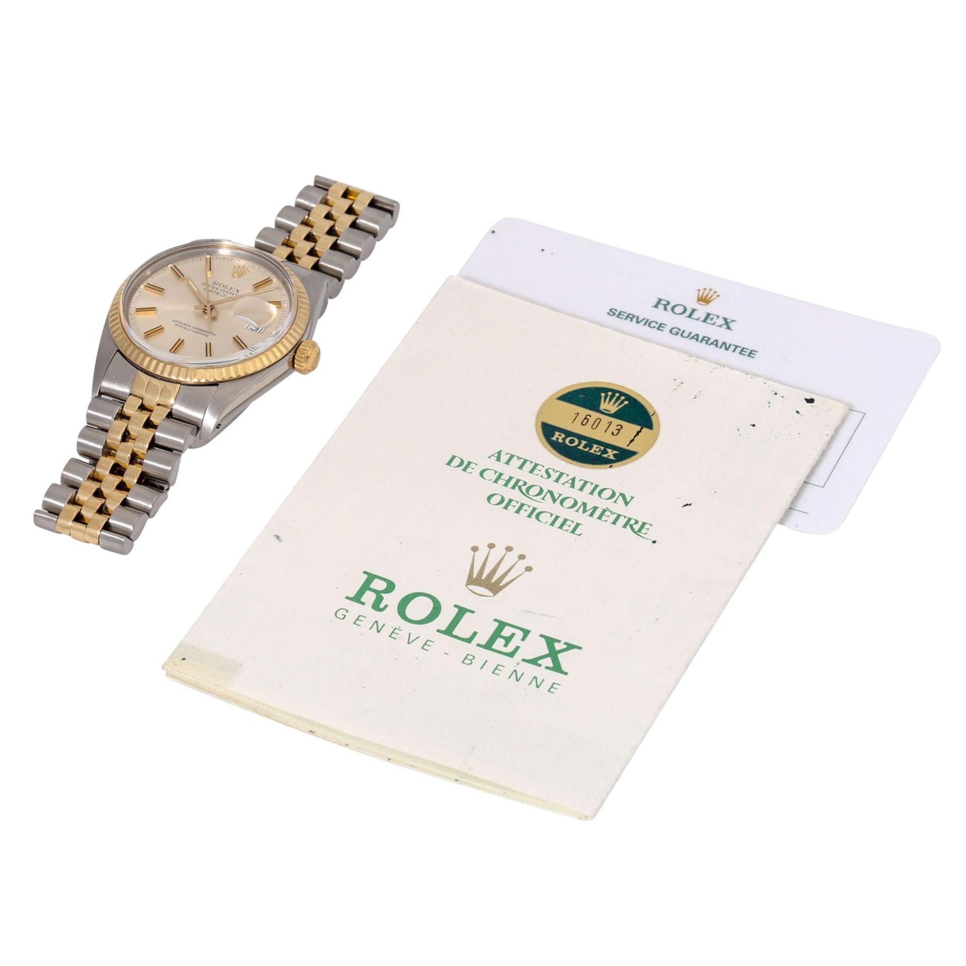 ROLEX Vintage Datejust 36 "Silber", Ref. 16013. Armbanduhr. - Bild 9 aus 10