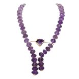 Einzigartiges Designercollier aus Amethyst