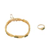 LAPPONIA Konvolut aus Armband und Ring mit Zoisit,