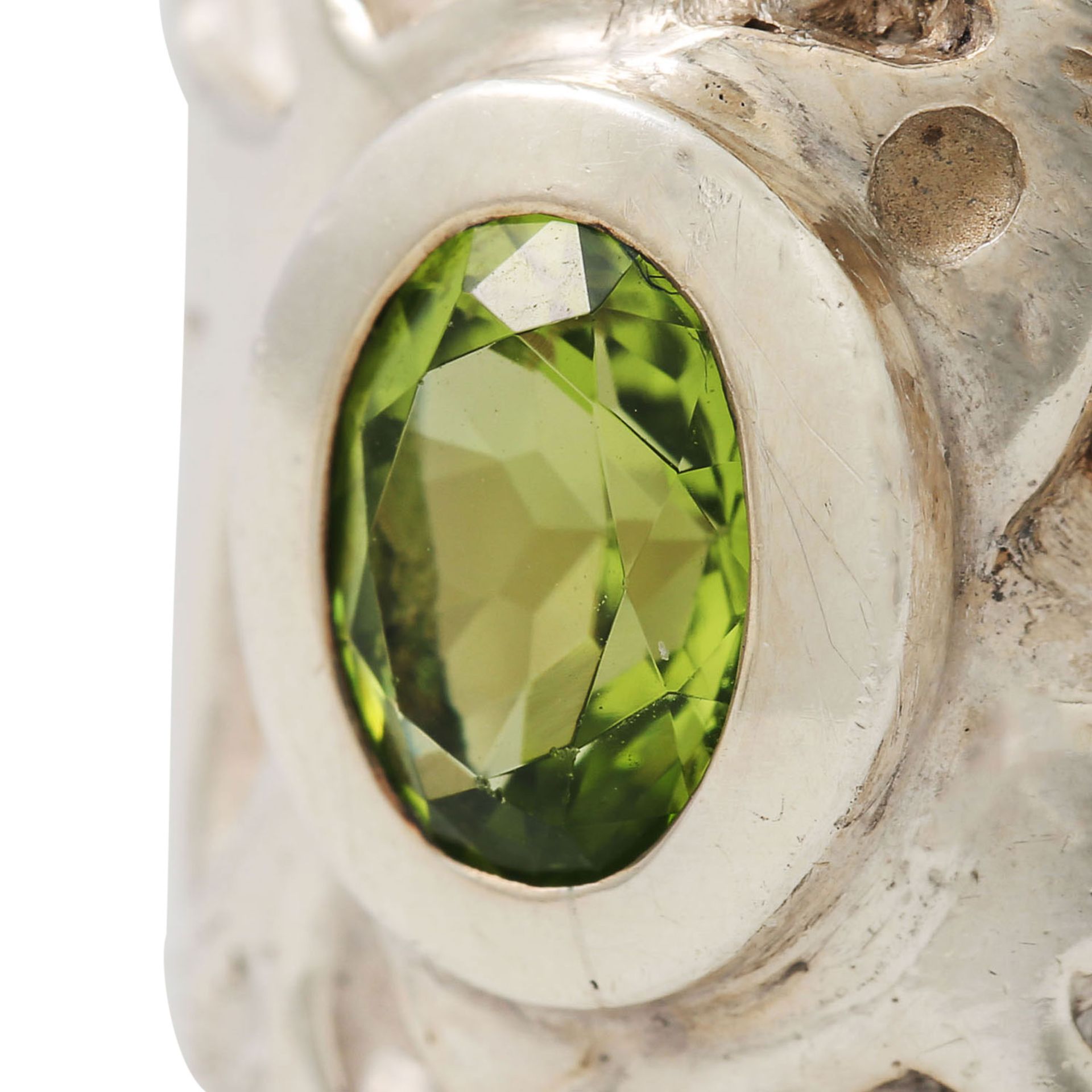 Konvolut aus Armreif und Ring mit Peridot, - Image 9 of 9