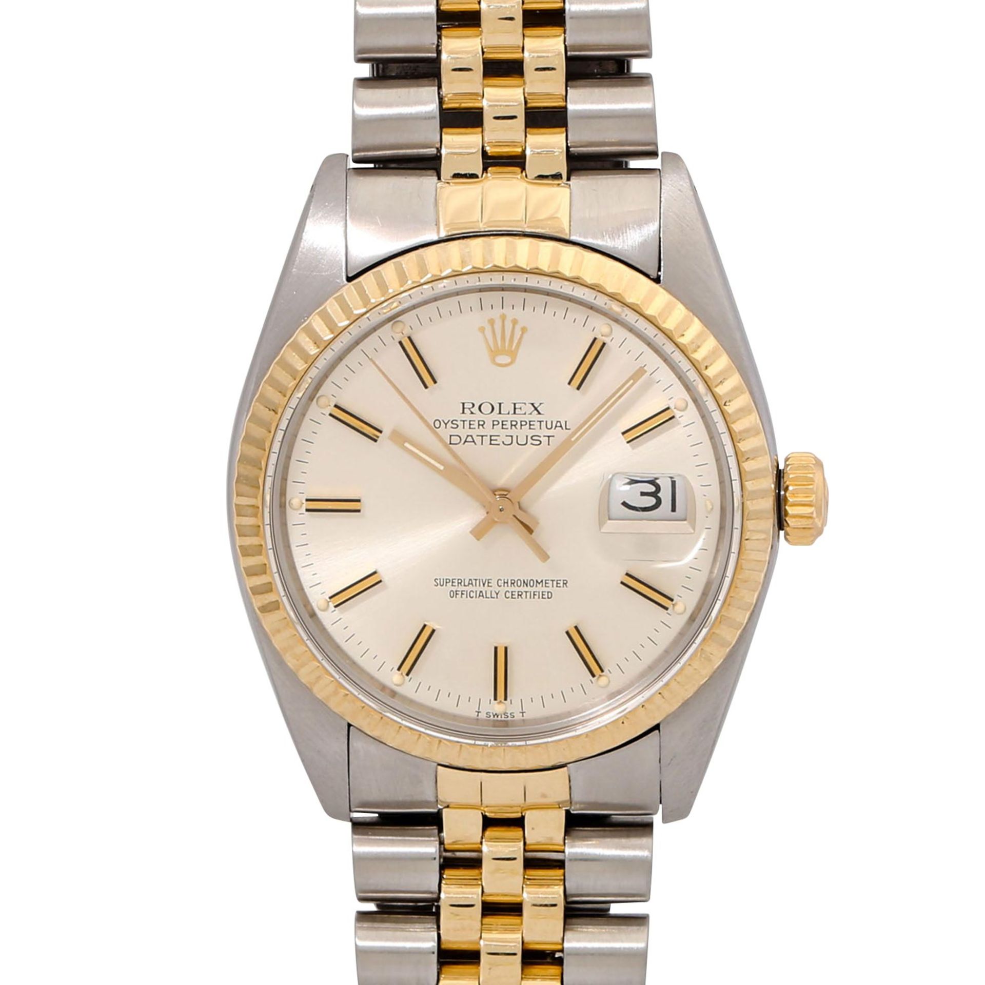 ROLEX Vintage Datejust 36 "Silber", Ref. 16013. Armbanduhr.