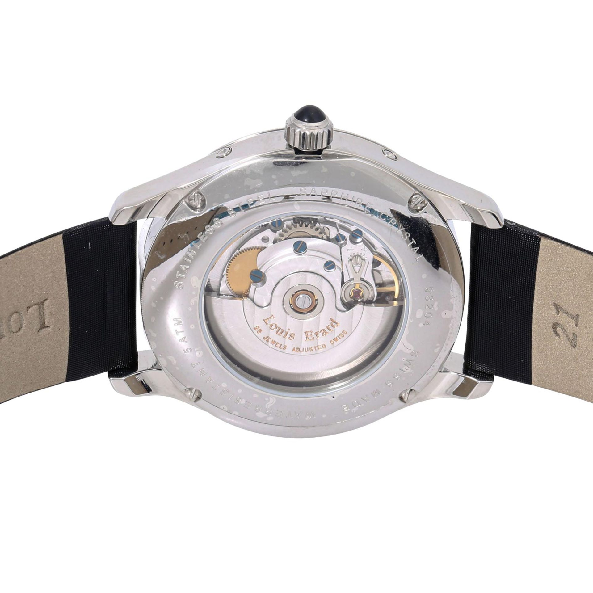 LOUIS ERARD Vollkalender mit Mondphasen, Ref. 93204. Armbanduhr. - Bild 2 aus 8