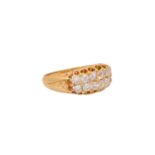 Ring mit 12 Altschliffdiamanten von zus. 0,8 ct, gute Farbe und Reinheit,