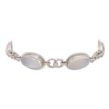 Armband mit Mondsteinen und Brillanten,