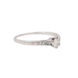 Ring mit Brillant ca. 0,25 ct, ca. WEISS (H)/VS,