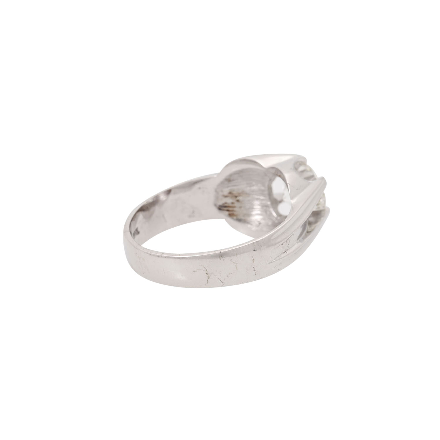 Ring mit Brillant ca. 1,46 ct, LGW (I)/IF, - Image 3 of 6