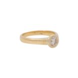 Solitärring mit Brillant ca. 0,60 ct, ca. LIGHT BROWN/SI1,