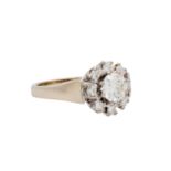 Klassischer Ring mit Brillant ca. 0,95ct,