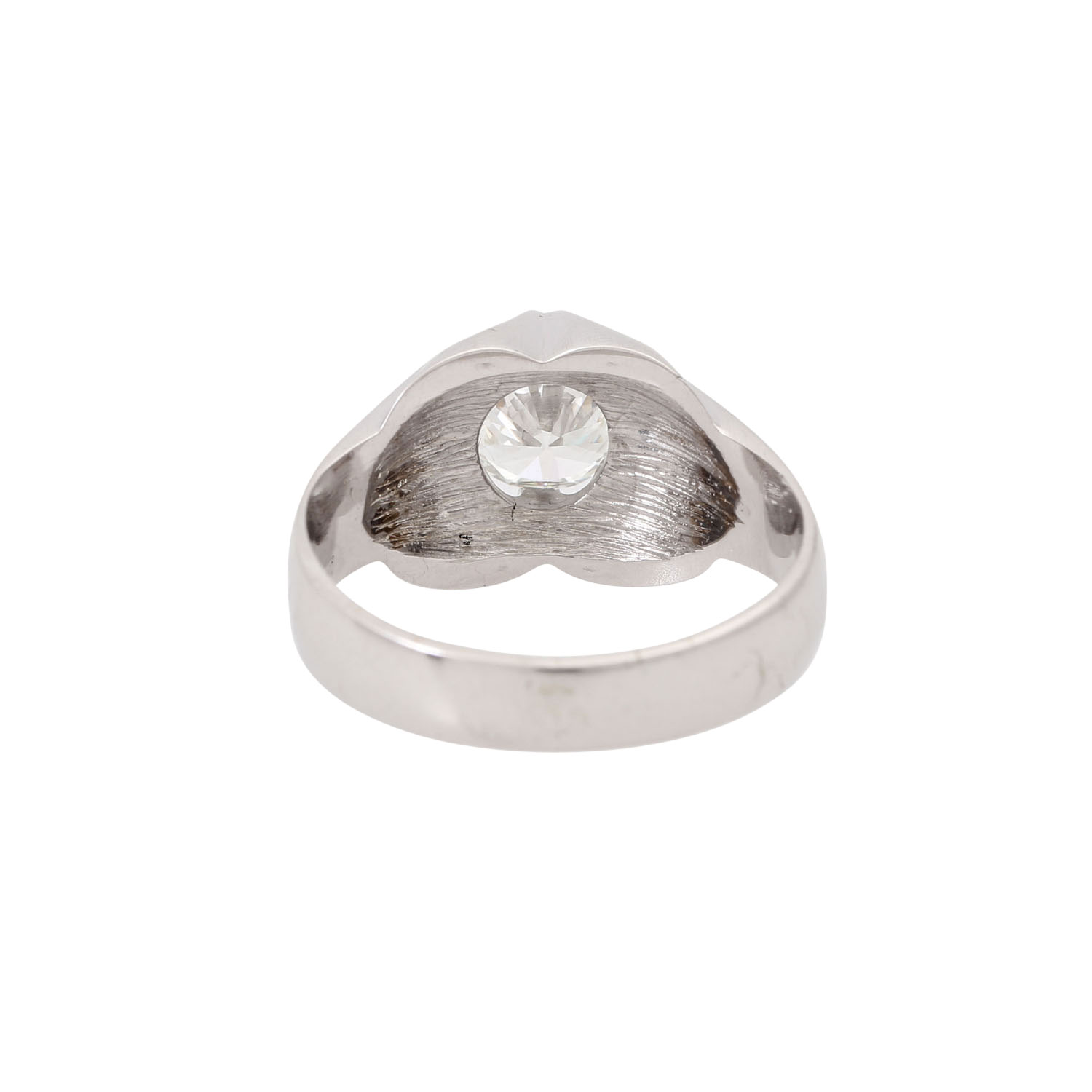 Ring mit Brillant ca. 1,46 ct, LGW (I)/IF, - Image 4 of 6