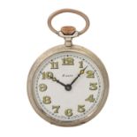 OCTAVA WATCH Co. antike 8 Tage Lepine Taschenuhr. Ca. 1920er Jahre.