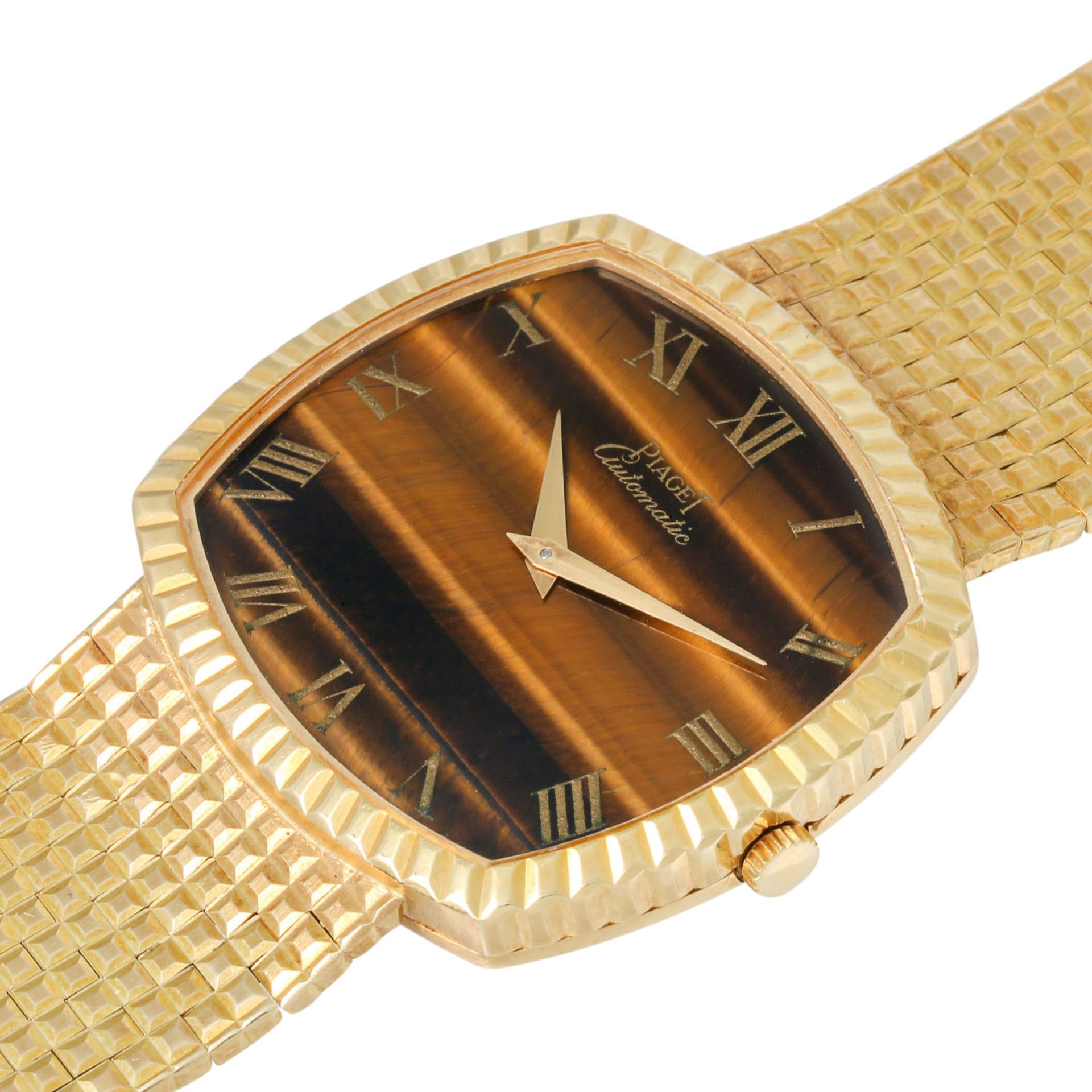 PIAGET Vintage Herrenuhr "Tigerauge", Ref. 12401 H24. Ca. 1970er Jahre. - Bild 5 aus 8