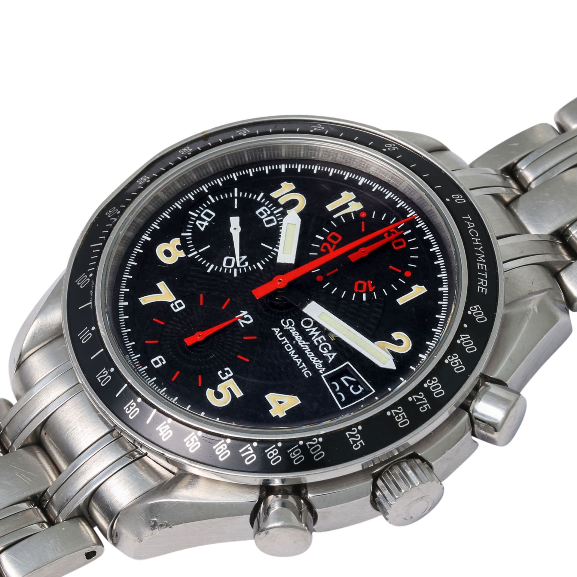 OMEGA Neo Vintage Speedmaster Date, Ref. ST 375.0083. Herren Armbanduhr. - Bild 5 aus 10