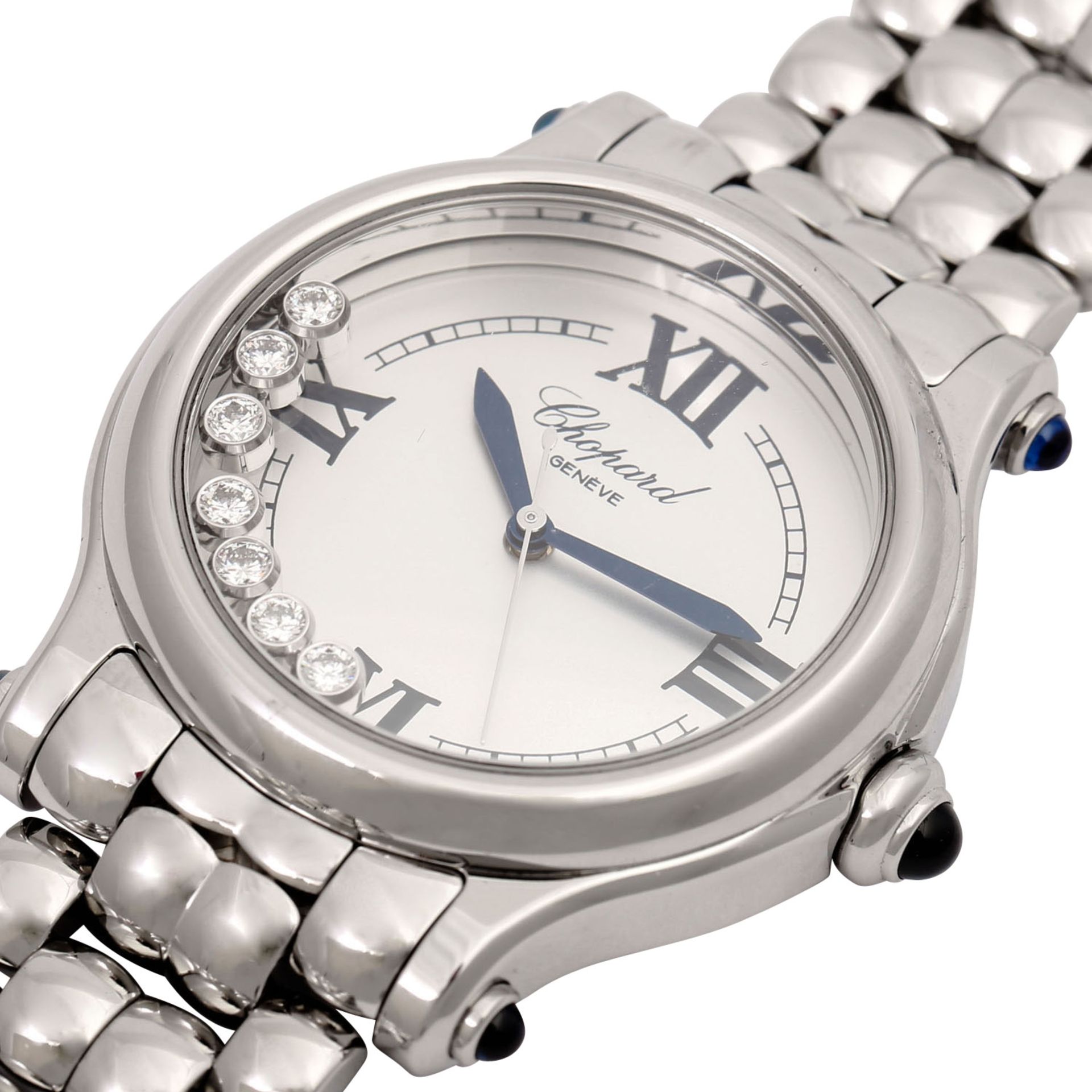 CHOPARD Happy Sport "The First", Ref. 278610-3001. Damenuhr. Aktueller Neupreis: 10.300,- Euro. - Bild 5 aus 8