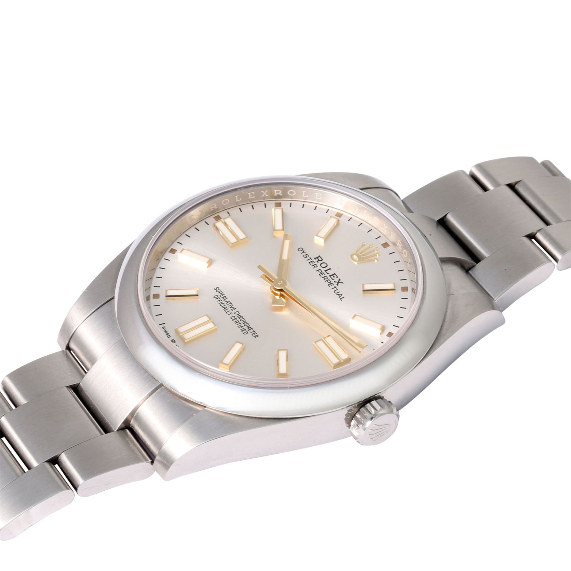 ROLEX Oyster Perpetual 41 "Silbern", Ref. 124300-0001. Armbanduhr. - Bild 5 aus 8