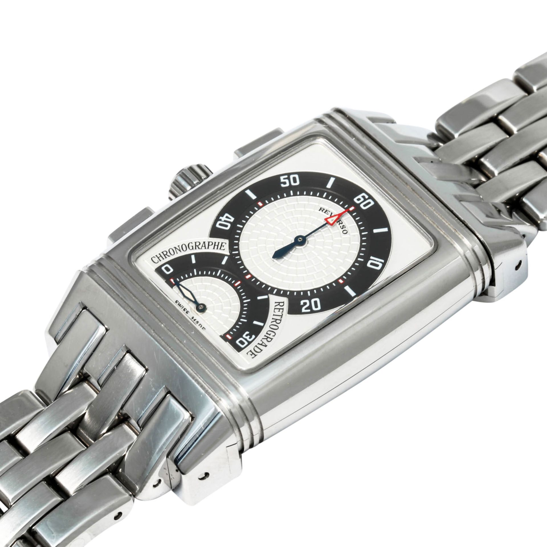 JAEGER-LECOULTRE Gran Sport Reverso Retrograde Chronograph, Ref. 295.8.59. Armbanduhr. - Bild 7 aus 10