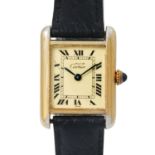 CARTIER Vintage Tank Vermeil, Ref. 5057001. Damenuhr.