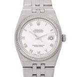 ROLEX Vintage Oysterquartz "Weiß Römisch", Ref. 17014. Armbanduhr. Ca. 1980er Jahre.