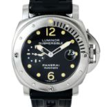 PANERAI Luminor Submersible, Ref. PAM00024. Herrenuhr. FULL SET aus 2001.