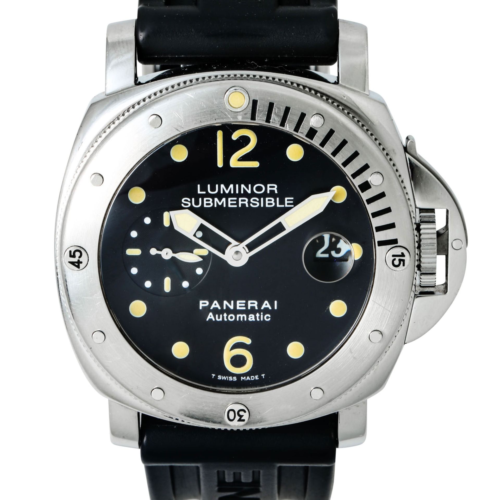 PANERAI Luminor Submersible, Ref. PAM00024. Herrenuhr. FULL SET aus 2001.