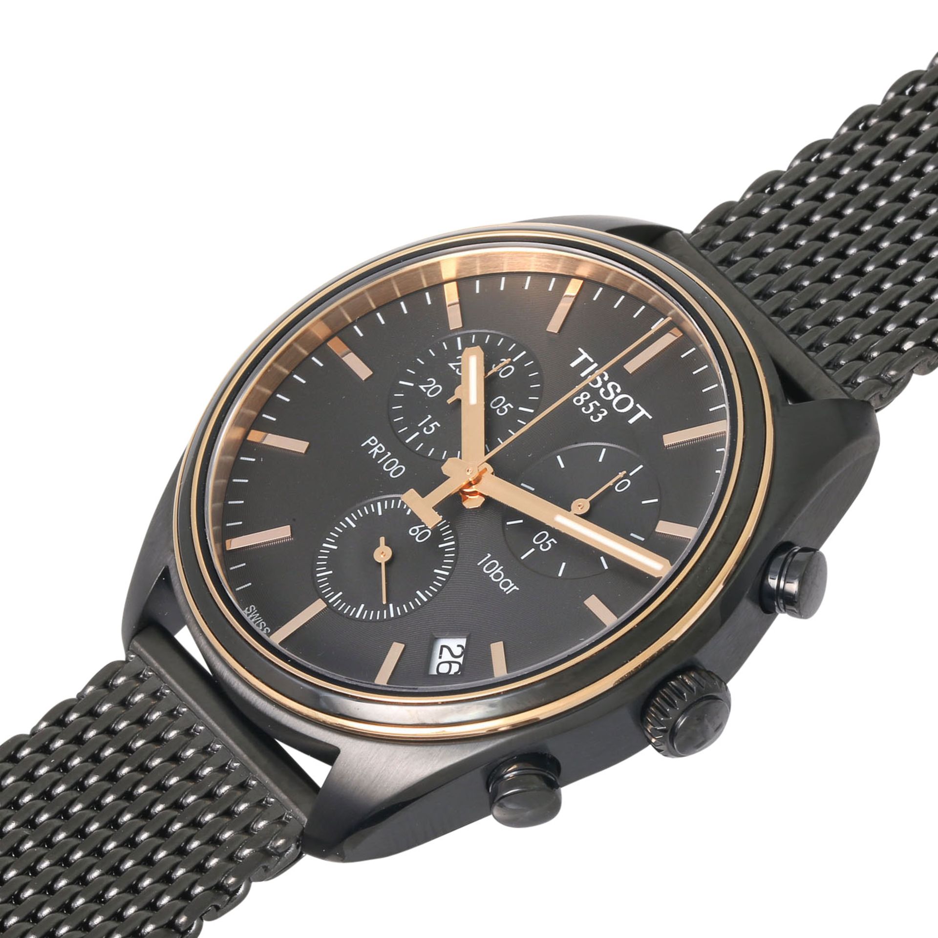 TISSOT PR 100 Chronograph, Ref. T101.417.23.061.00. Armbanduhr. Aktueller Neupreis: 495,- Euro. - Bild 5 aus 8