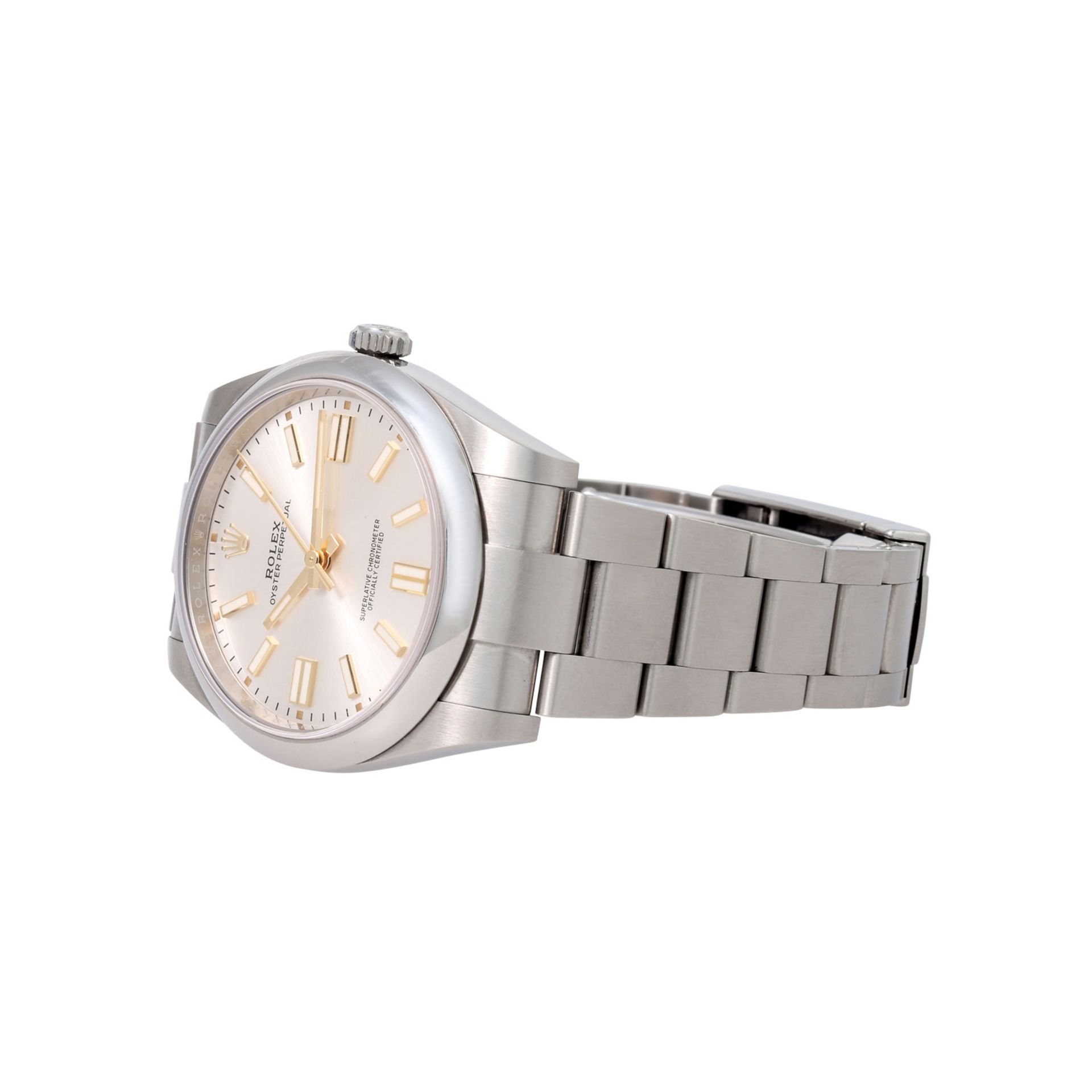 ROLEX Oyster Perpetual 41 "Silbern", Ref. 124300-0001. Armbanduhr. - Bild 7 aus 8