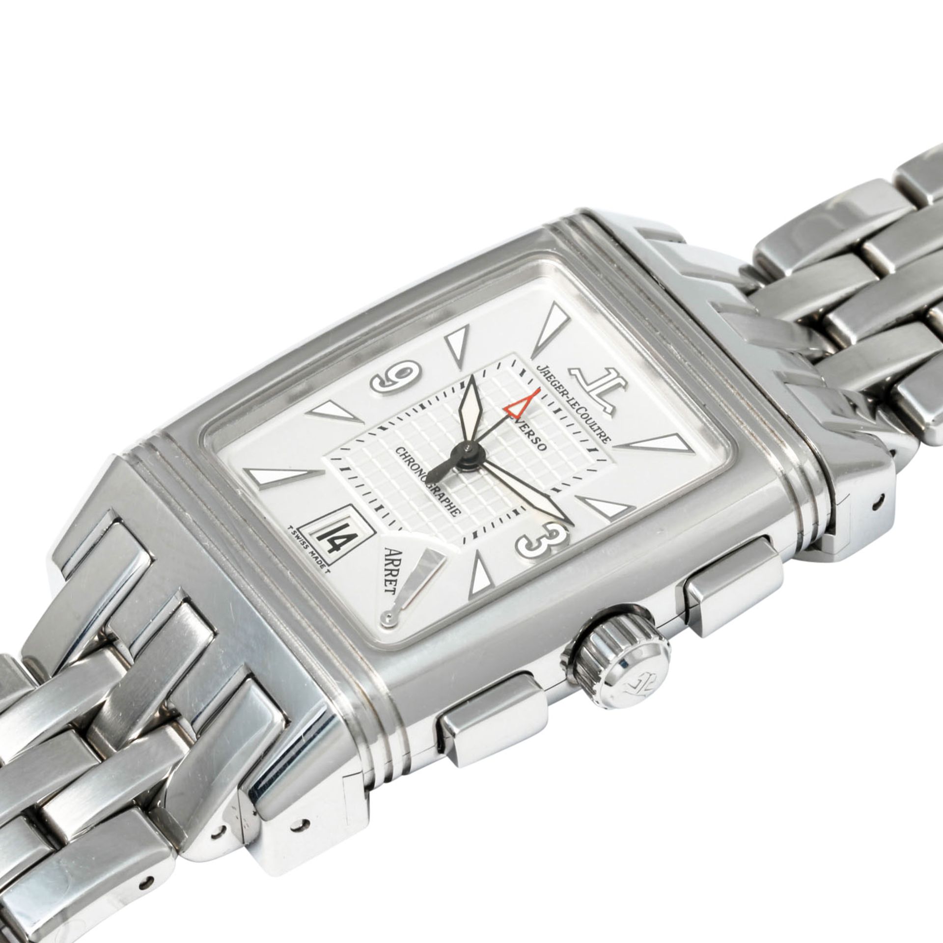 JAEGER-LECOULTRE Gran Sport Reverso Retrograde Chronograph, Ref. 295.8.59. Armbanduhr. - Image 6 of 10