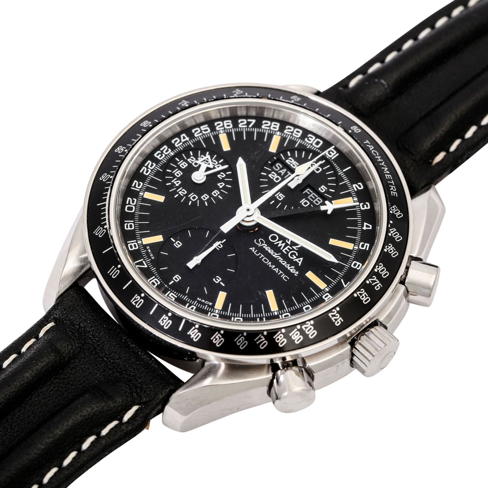 OMEGA Neo Vintage Speedmaster DayDate, Ref. 3820.50.26. Armbanduhr. - Bild 5 aus 8