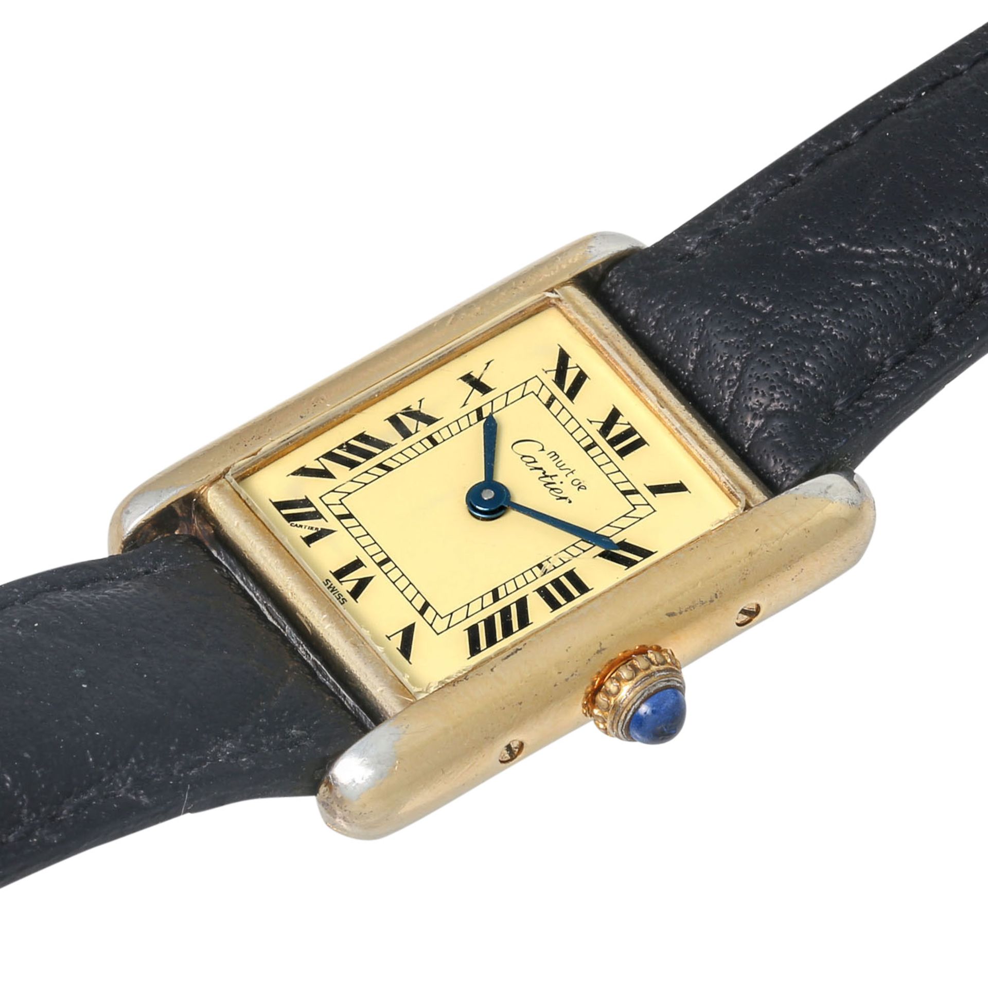 CARTIER Vintage Tank Vermeil, Ref. 5057001. Damenuhr. - Bild 5 aus 7