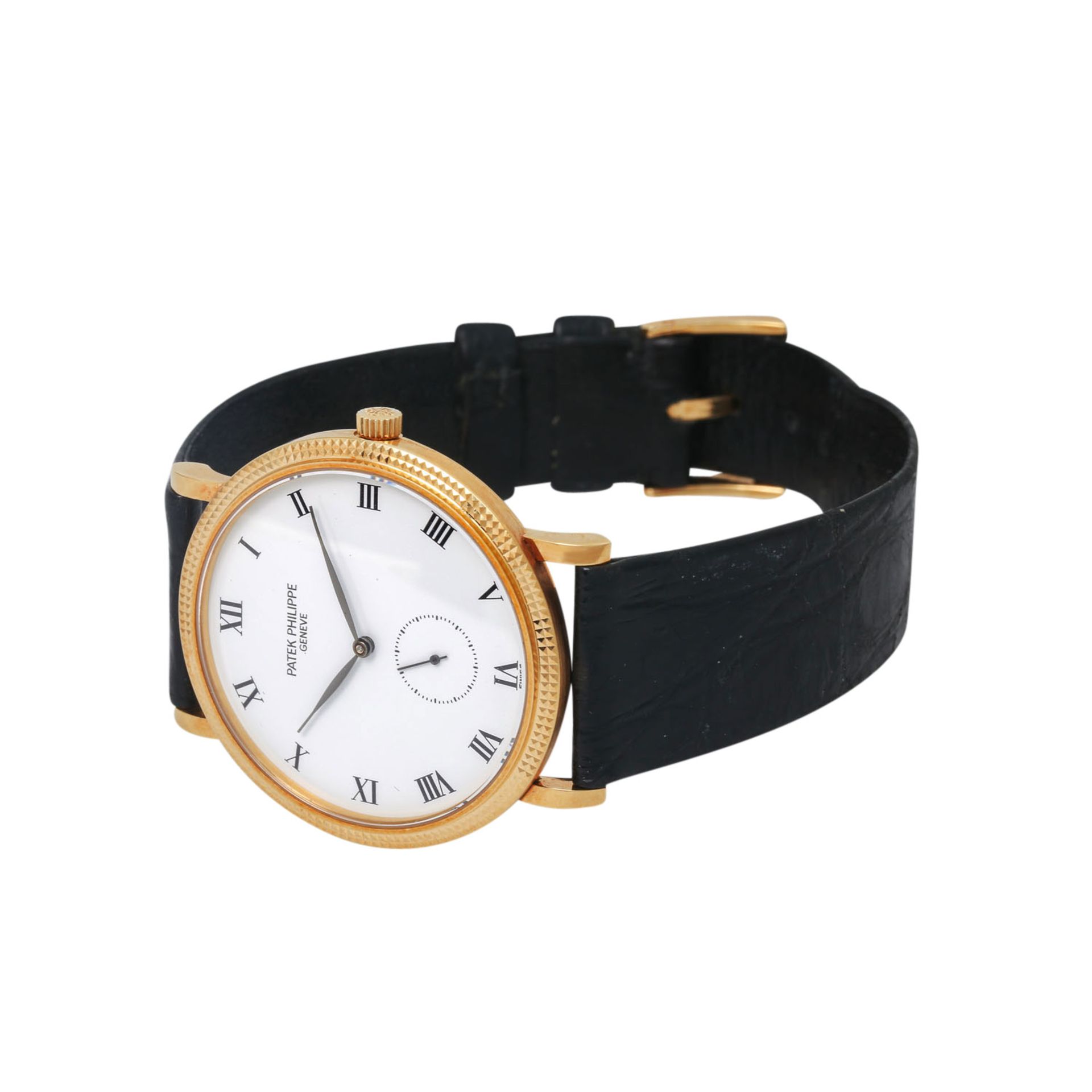 PATEK PHILIPPE Vintage Calatrava "Clous de Paris", Ref. 3919J. Armbanduhr. - Bild 7 aus 9