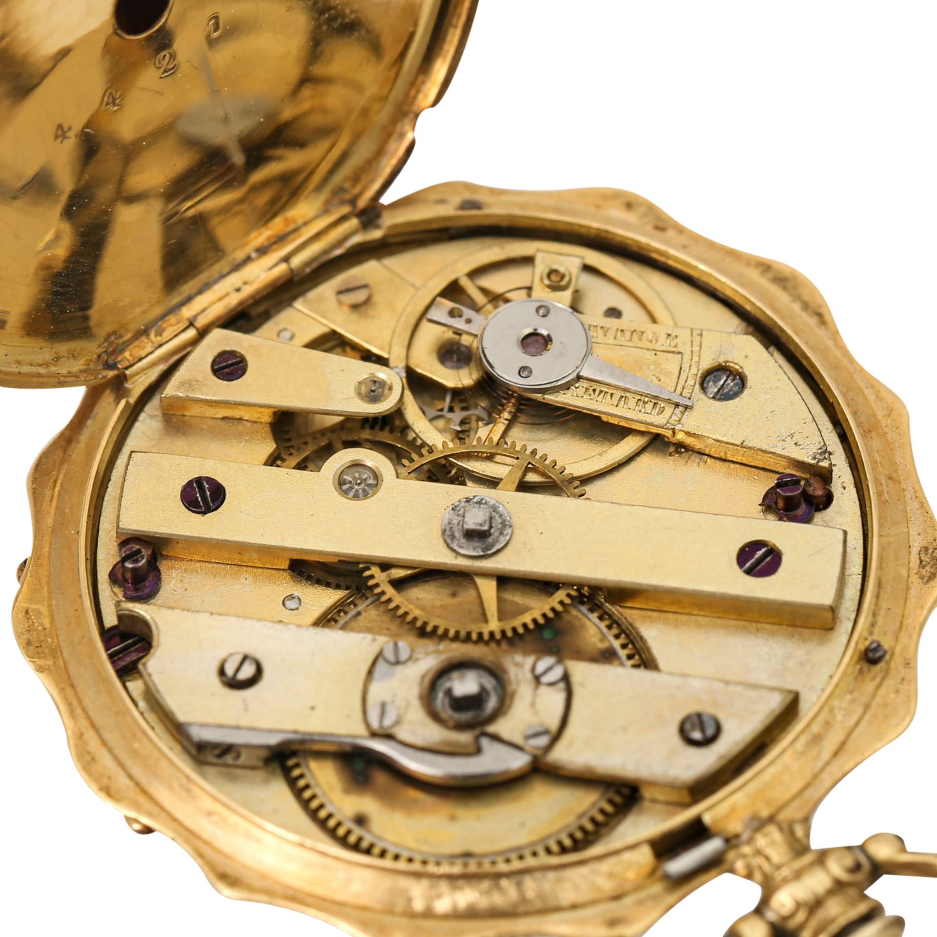 CZAPEK & PATEK sign. antike Damen Lepine Taschenuhr. Ca. 1845. - Bild 6 aus 9