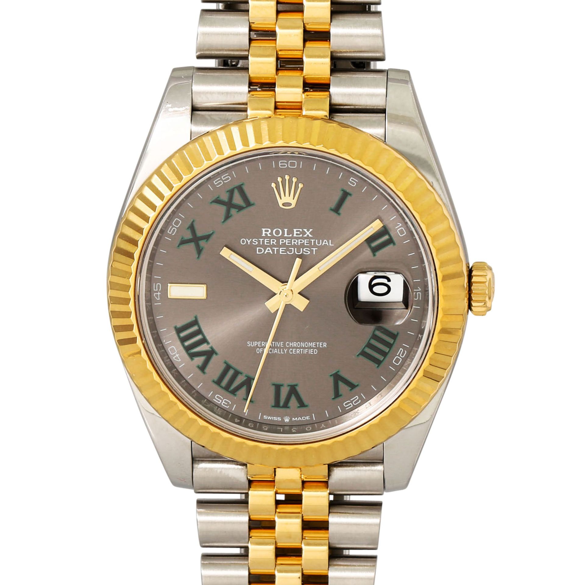 ROLEX Datejust 41 "Wimbledon", Ref. 126333-0020. Armbanduhr.