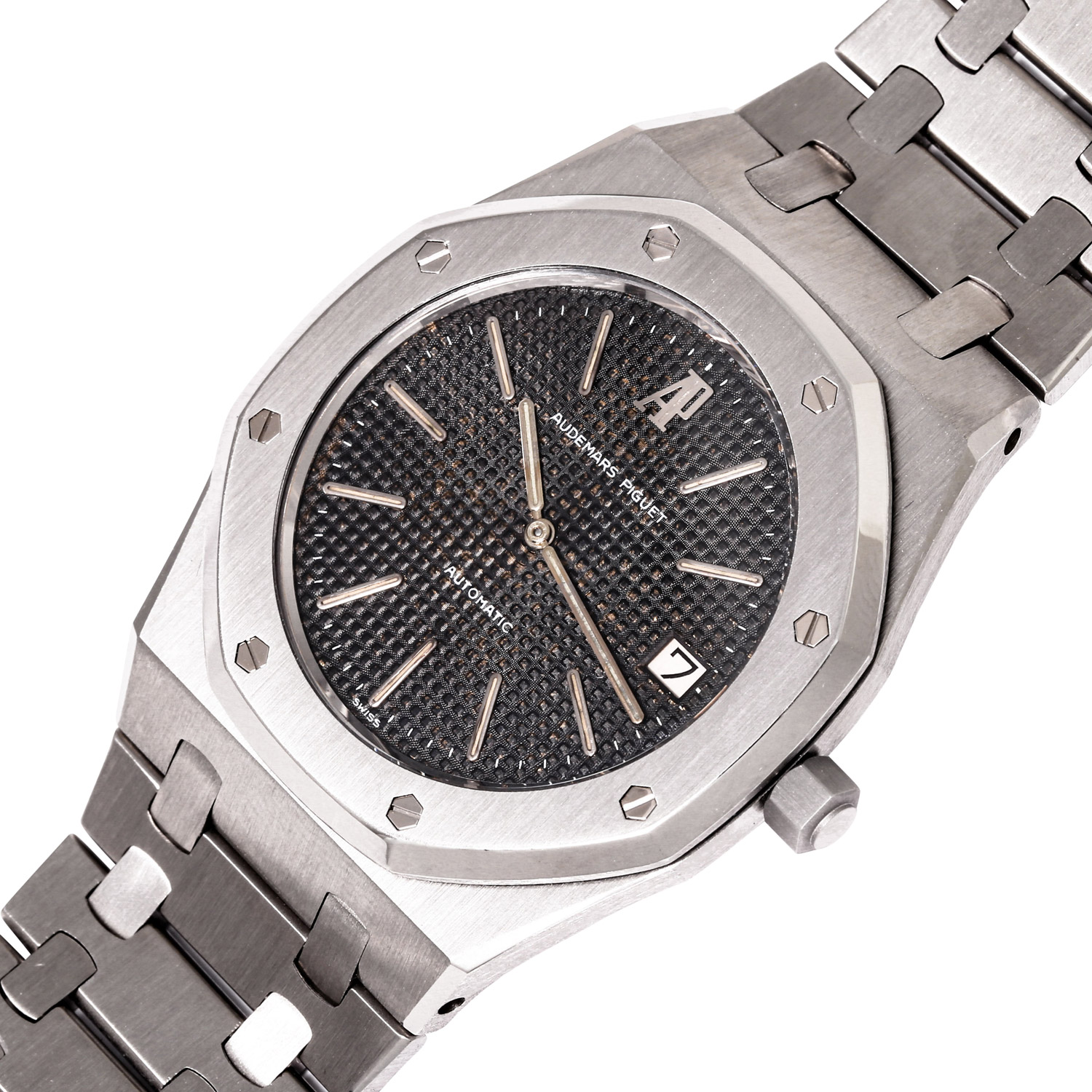 AUDEMARS PIGUET Vintage Royal Oak "Tropical Dial", Ref. 5402ST. Armbanduhr. - Image 5 of 10