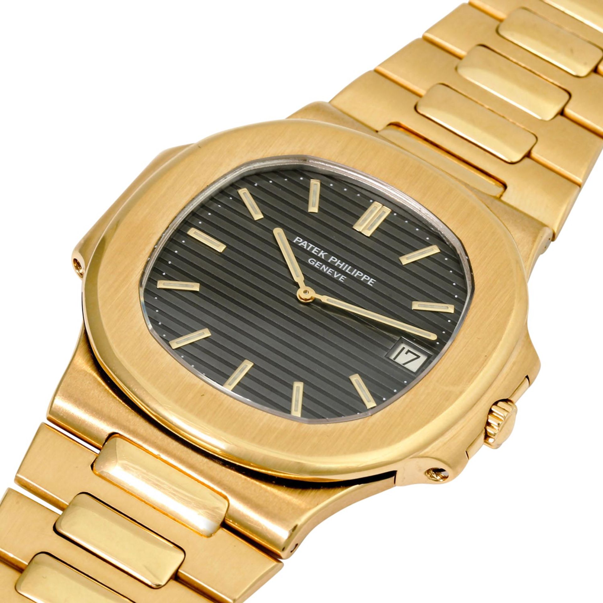 PATEK PHILIPPE Vintage Nautilus Jumbo, Ref. 3700/1J. Armbanduhr. - Image 5 of 12