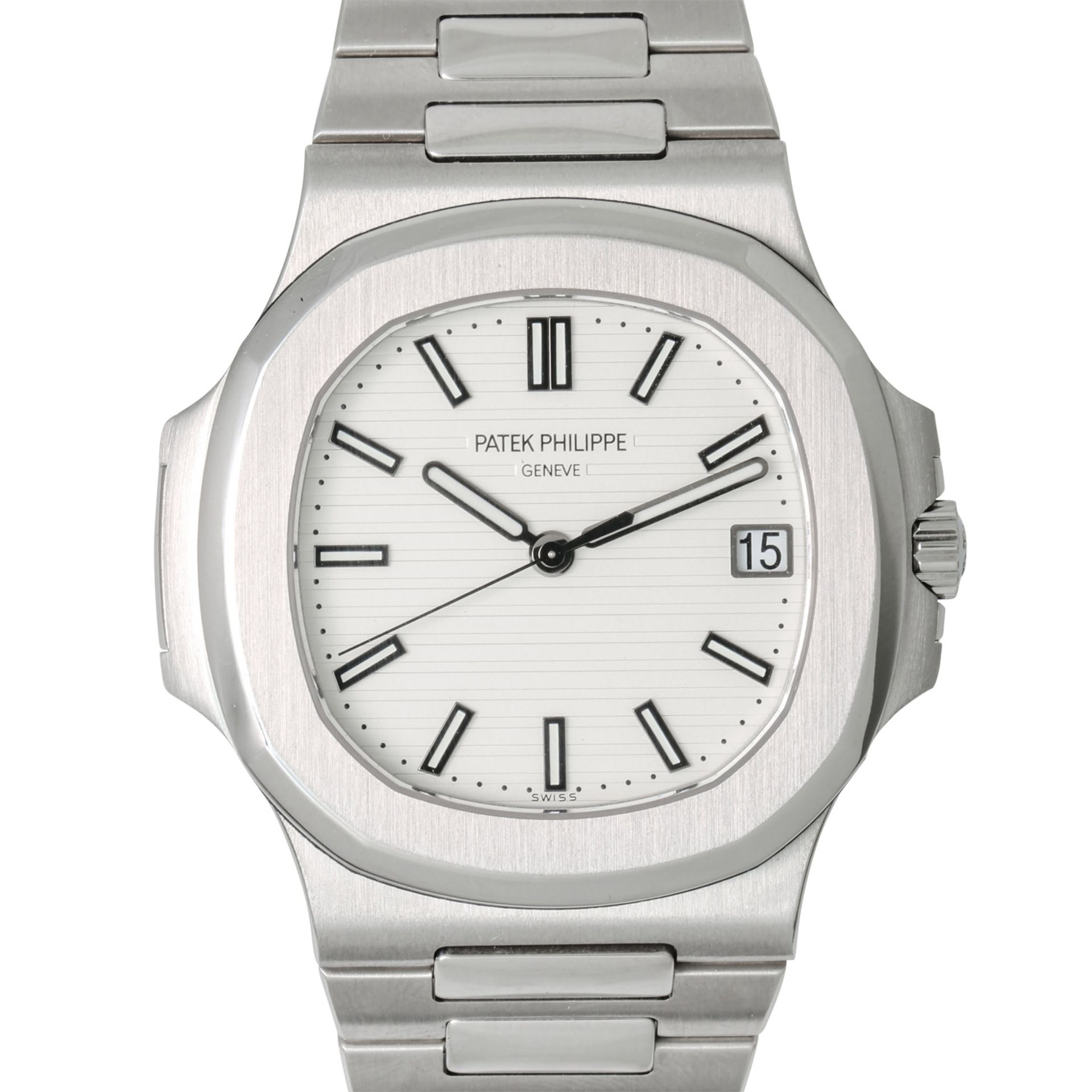 PATEK PHILIPPE Nautilus "Weiß", Ref. 5711/1A-011. Armbanduhr.