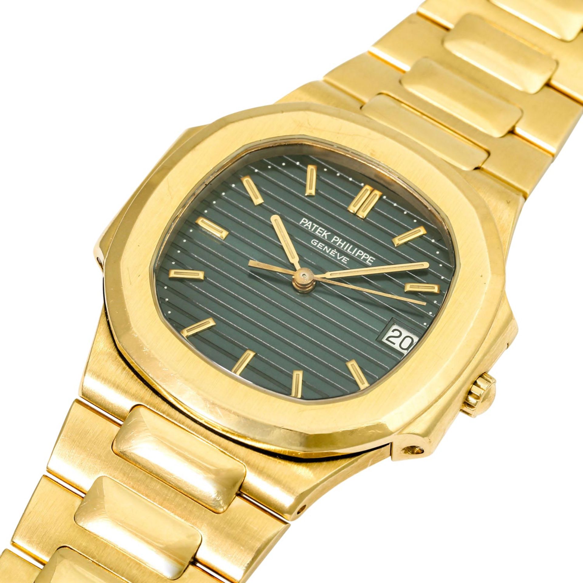 PATEK PHILIPPE Vintage Nautilus "Blau", Ref. 3900/1. Damenuhr. Ca. 1980/1990er Jahre. - Bild 5 aus 8