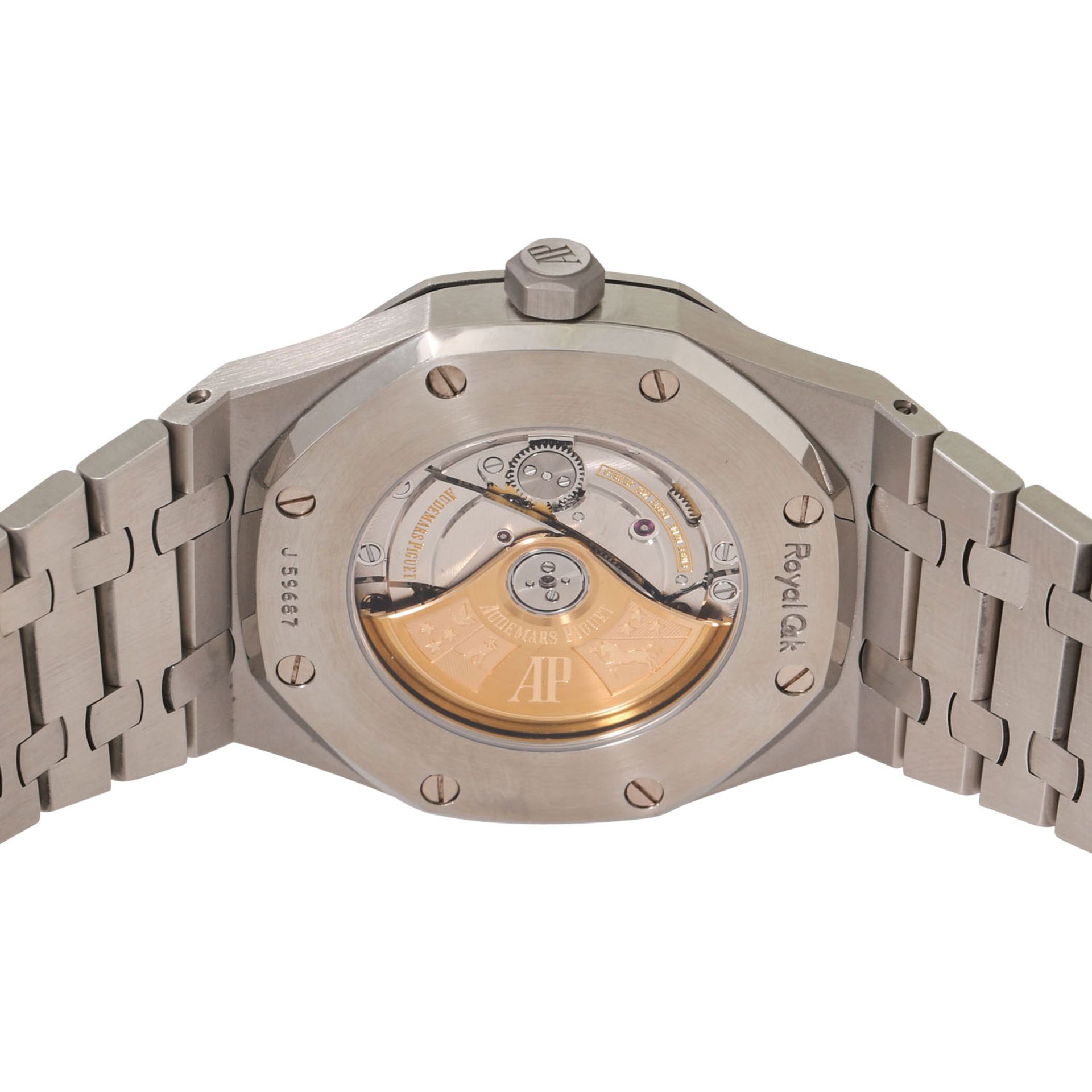 AUDEMARS PIGUET Royal Oak "Blau", Ref. 15400ST.OO.1220ST.01.A. Armbanduhr. - Bild 2 aus 11