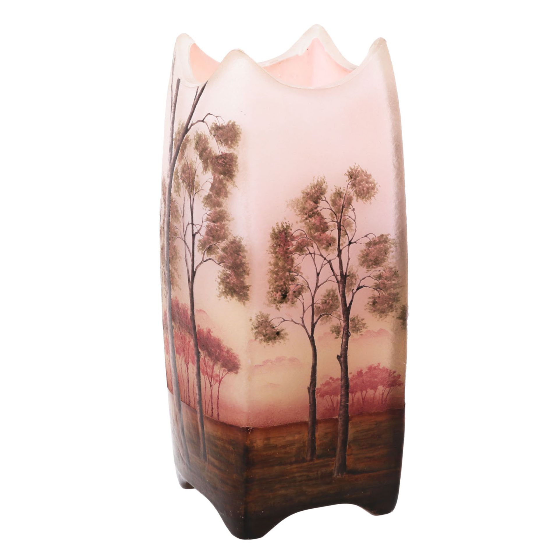 DAUM Vase 'Landschaft', um 1900. - Bild 2 aus 6